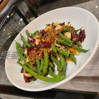 DTTN 2.0 - Green Bean Aillade - cold dish with a citrusy pistachio vinaigrette. - Venues & Event Spaces Near Me - Santa Ana, California DTTN 2.0 - Green Bean Aillade - cold dish with a citrusy pistachio vinaigrette. - Venues & Event Spaces Near Me - Santa Ana, California