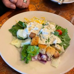 Side salad w/Bleu cheese dressing Side salad w/Bleu cheese dressing