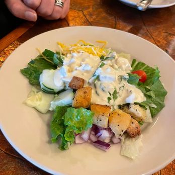 Ertel Cellars Winery - Side salad w/Bleu cheese dressing - Wineries Near Me - Batesville, Indiana Ertel Cellars Winery - Side salad w/Bleu cheese dressing - Wineries Near Me - Batesville, Indiana