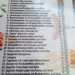 Daily lunch menu