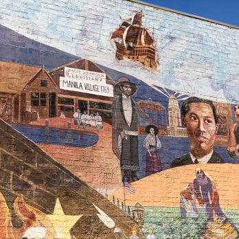 Unidad Park - depiction of Manila Village, Louisiana- the first Filipino settlement in the U.S. of shrimp industry pioneers (1763), and migrant workers. - Parks Near Me - Los Angeles, California