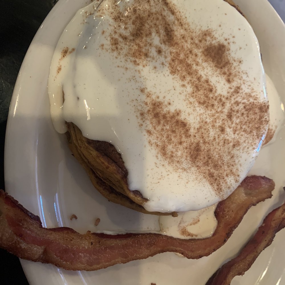 The Committed Pig - Uncooked pumpkin pancakes!!!! Stay away or you'll eat raw pancake mixture! - Breakfast & Brunch Near Me - Morristown, New Jersey The Committed Pig - Uncooked pumpkin pancakes!!!! Stay away or you'll eat raw pancake mixture! - Breakfast & Brunch Near Me - Morristown, New Jersey