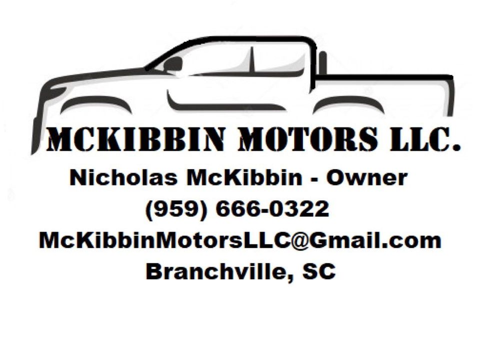 MCKIBBIN MOTORS Updated May 2024 Branchville, South Carolina Auto