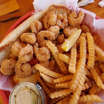 Capt Hirams Resort - Shrimp po'boy - Bars Near Me - Sebastian, Florida Capt Hirams Resort - Shrimp po'boy - Bars Near Me - Sebastian, Florida