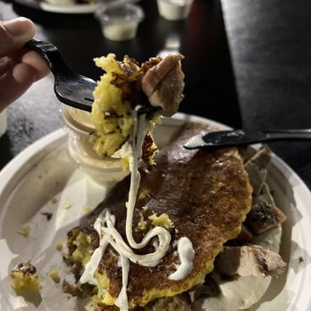 Mr Cachapa - Cachapa con pollo - Venezuelan Near Me - Miami, Florida Mr Cachapa - Cachapa con pollo - Venezuelan Near Me - Miami, Florida