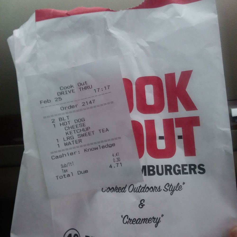 Cook Out - Fast Food Near Me - Greensboro, North Carolina