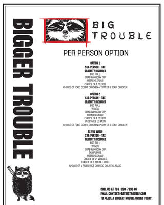 Menu photo 3 Big Trouble Hattiesburg, MS Menu photo 3 Big Trouble Hattiesburg, MS