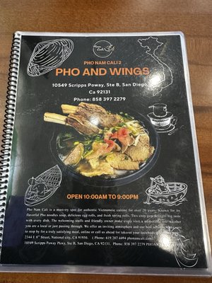 Menu photo 2 Pho and wings San Diego, CA Menu photo 2 Pho and wings San Diego, CA