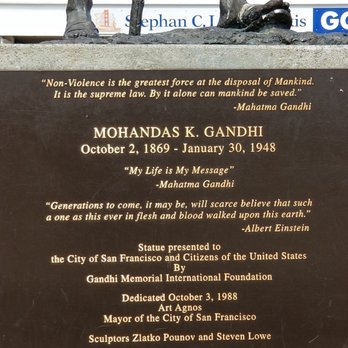 Gandhi Statue - Landmarks & Historical Buildings Near Me - San Francisco, California Gandhi Statue - Landmarks & Historical Buildings Near Me - San Francisco, California