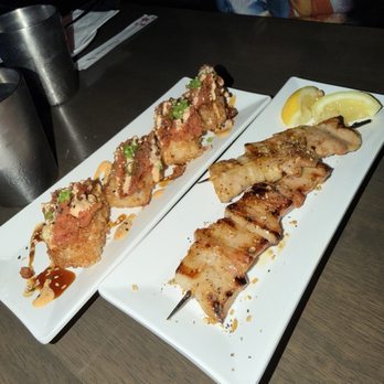 K-Pub - Crispy rice w/ spicy tuna , pork belly skewer - Ramen Near Me - North Hollywood, California K-Pub - Crispy rice w/ spicy tuna , pork belly skewer - Ramen Near Me - North Hollywood, California
