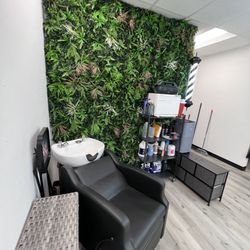 Barber Bazaar - Barbershop shampoo sink corner