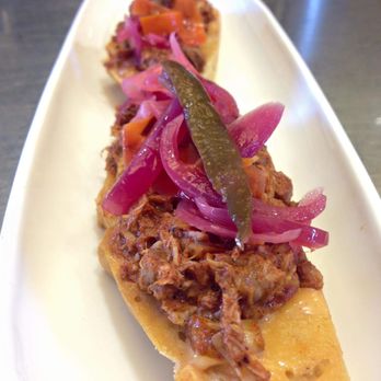 Chacho's Catering - Cochinita pibil bruschetta - Caterers Near Me Chacho's Catering - Cochinita pibil bruschetta - Caterers Near Me