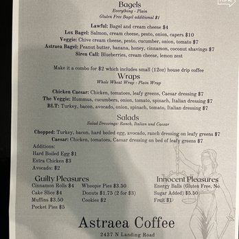 Astraea Coffee - Menu - Coffee & Tea Near Me - Virginia Beach, Virginia