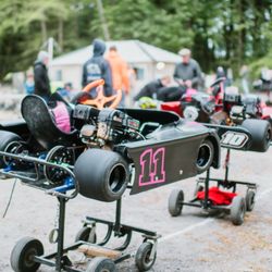 Club Milton Speedway - Karts ready to race