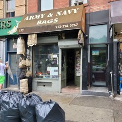 Army & Navy Bags - Store front on E. Houston St.