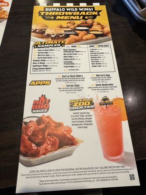 Menu photo 1 Buffalo Wild Wings Wayne, NJ