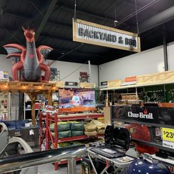 Pecan Ace Hardware & Garden Center - Halloween Dragon in Grilling Section