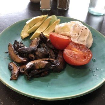 Cafe Tennyson and Bistro - Poached Eggs with avocado, mushrooms and tomato. - Cafes Near Me - Napier, HKB Cafe Tennyson and Bistro - Poached Eggs with avocado, mushrooms and tomato. - Cafes Near Me - Napier, HKB