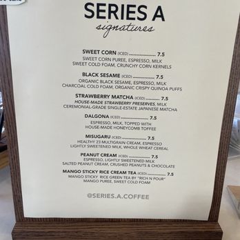 Series A Coffee - Menu - Coffee & Tea Near Me - Beverly Hills, California Series A Coffee - Menu - Coffee & Tea Near Me - Beverly Hills, California