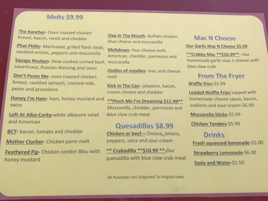 Menu photo 3 Having A Meltdown Chincoteague, VA
