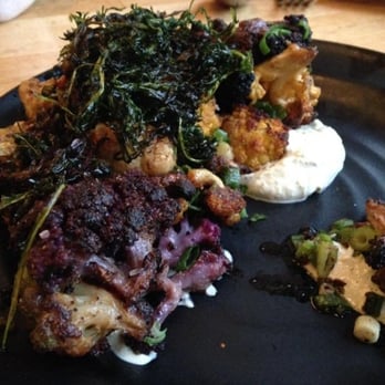 Troya - Roasted Cauliflower (AMAZING--and I don't usually like cauliflower much) - Mediterranean Near Me - San Francisco, California