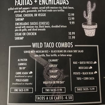 Wild Taco - Taco menu - Mexican Near Me - Newport Beach, California