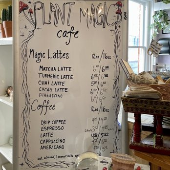 Plant Magic Cafe - Menu at the ordering counter - Cafes Near Me - Denver, Colorado