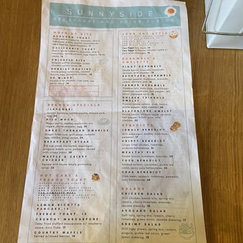 Sunny Side Breakfast - Menu - Breakfast & Brunch Near Me - Sacramento, California Sunny Side Breakfast - Menu - Breakfast & Brunch Near Me - Sacramento, California