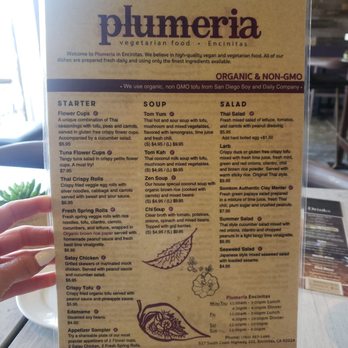 Plumeria - Menu - Thai Near Me - Encinitas, California Plumeria - Menu - Thai Near Me - Encinitas, California