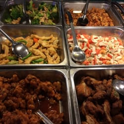 Panda Restaurant - Seafood delight~favorite General Tso chicken, and crunch peanut chicken, also chicken w/broccoli is popular dish~