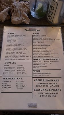 Menu photo 1 Burleson Yard Beer Garden San Antonio, TX