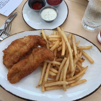 Pour Company - Fish and Chips.  Friend said it was a tad on the greasy side. - New American Near Me - Fullerton, California