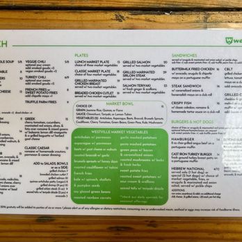 Westville Dumbo - Menu - Comfort Food Near Me - Brooklyn, New York