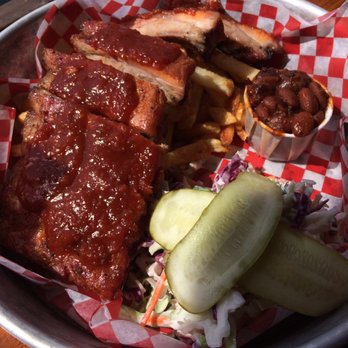Smoke On The Water BBQ - Pork ribs platter with fries, slaw and beans - Barbeque Near Me - Gibsons, British Columbia Smoke On The Water BBQ - Pork ribs platter with fries, slaw and beans - Barbeque Near Me - Gibsons, British Columbia