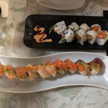 M Sushi - Rainbow roll and spicy salmon roll - Sushi Bars Near Me - Wailuku, Hawaii M Sushi - Rainbow roll and spicy salmon roll - Sushi Bars Near Me - Wailuku, Hawaii