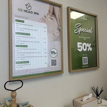 OZ Head Spa - Such a great value! Prices as of July 2024. - Skin Care Near Me - La Habra, California OZ Head Spa - Such a great value! Prices as of July 2024. - Skin Care Near Me - La Habra, California