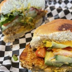 LA Burger - Frijole Burger and Namaste Burger
