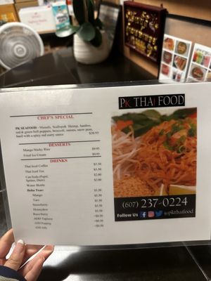 Menu photo 1 PK THAI FOOD Binghamton, NY