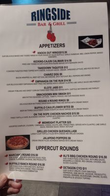 Menu photo 2 Ringside Bar & Grill Lake Elsinore, CA