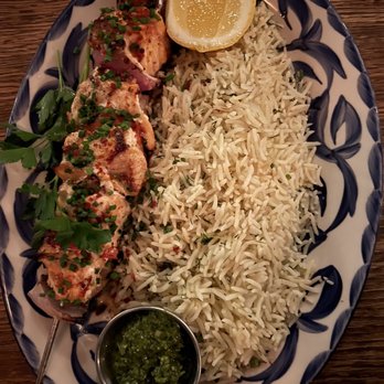 Aba - Grilled Salmon Kebab - Mediterranean Near Me - Chicago, Illinois