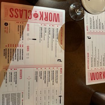 Work & Class - menu, espresso martini - New American Near Me - Denver, Colorado
