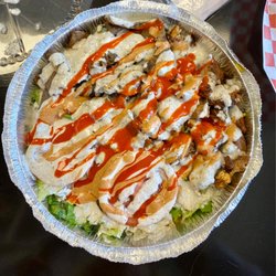 MIXED MEAT (CHICKEN & LAMB) OVER RICE BOWL- LARGE