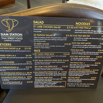 Siam Station - Menu: appetizers, salad, rice, noodles - Thai Near Me - Milpitas, California