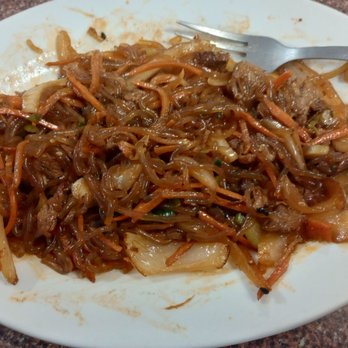 Atypical Restaurant - Chap Chae also known as japchae, I had it spicy with the beef and it was delicious! - Korean Near Me - Columbia, South Carolina Atypical Restaurant - Chap Chae also known as japchae, I had it spicy with the beef and it was delicious! - Korean Near Me - Columbia, South Carolina