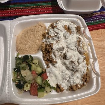 Abo Youssef Mediterranean Food  - 5. Chicken Shawarma Plate  Sooooo good and 2 servings worth. Amazing service as always and delicious food. My go to every time - Food Trucks Near Me - Austin, Texas