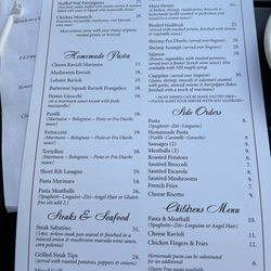 Sabatino's North - Typos are sloppy and ridiculous. How many do you spot??