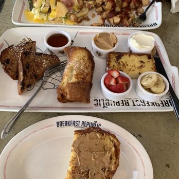 Breakfast Republic - French toast flight & croque madame Benedict - Breakfast & Brunch Near Me - Irvine, California Breakfast Republic - French toast flight & croque madame Benedict - Breakfast & Brunch Near Me - Irvine, California