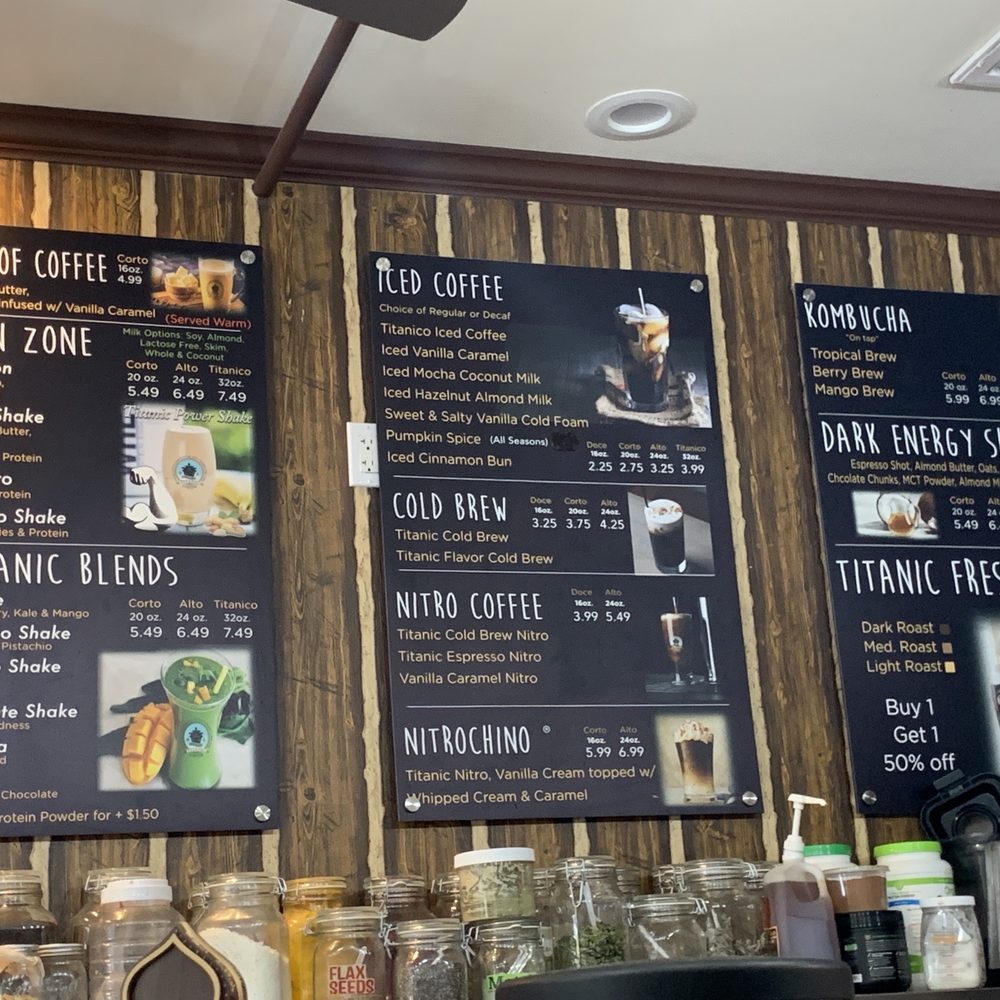 Titanic Coffee - Menu - Coffee & Tea Near Me - Congers, New York Titanic Coffee - Menu - Coffee & Tea Near Me - Congers, New York