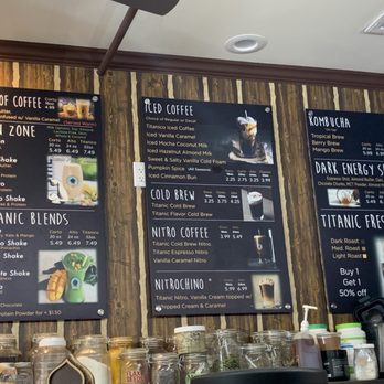 Titanic Coffee - Menu - Coffee & Tea Near Me - Congers, New York Titanic Coffee - Menu - Coffee & Tea Near Me - Congers, New York