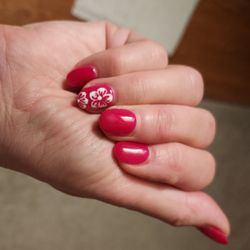 Blue Jay Nails & Spa - Cute spring gel nails & white flowers!! Love it!